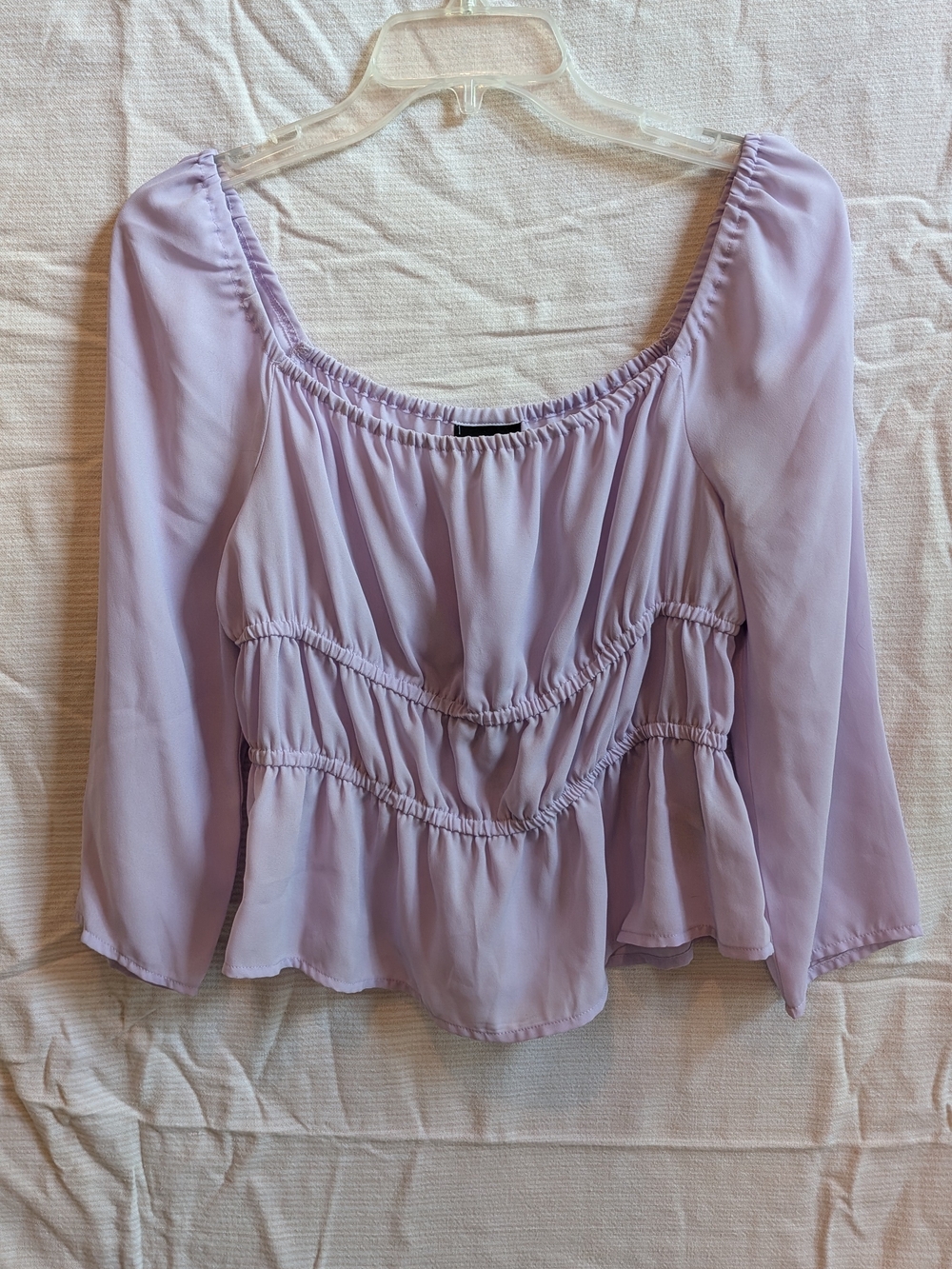 Who What Wear Lavender🪻Peasant Blouse